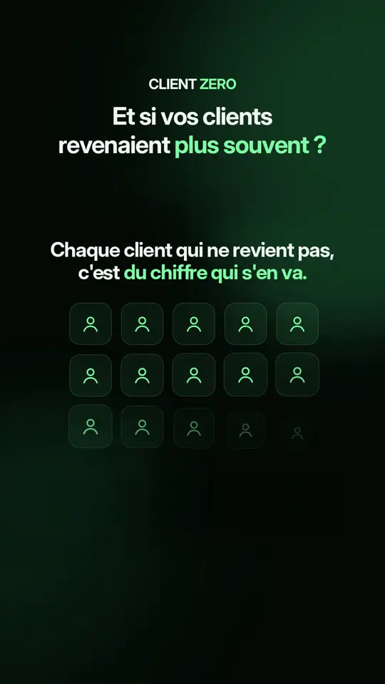 Démo CLIENT ZERO : faites revenir vos clients.